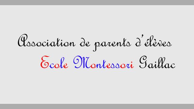 Association parents d'élèves Montessori Gaillac